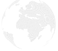 Dotted world map, Quixta global clients