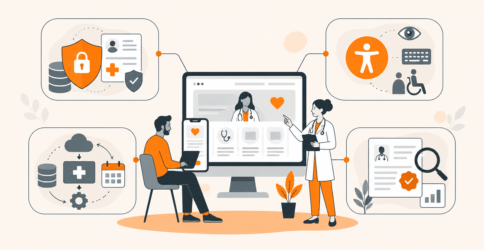What makes a medical website more complex