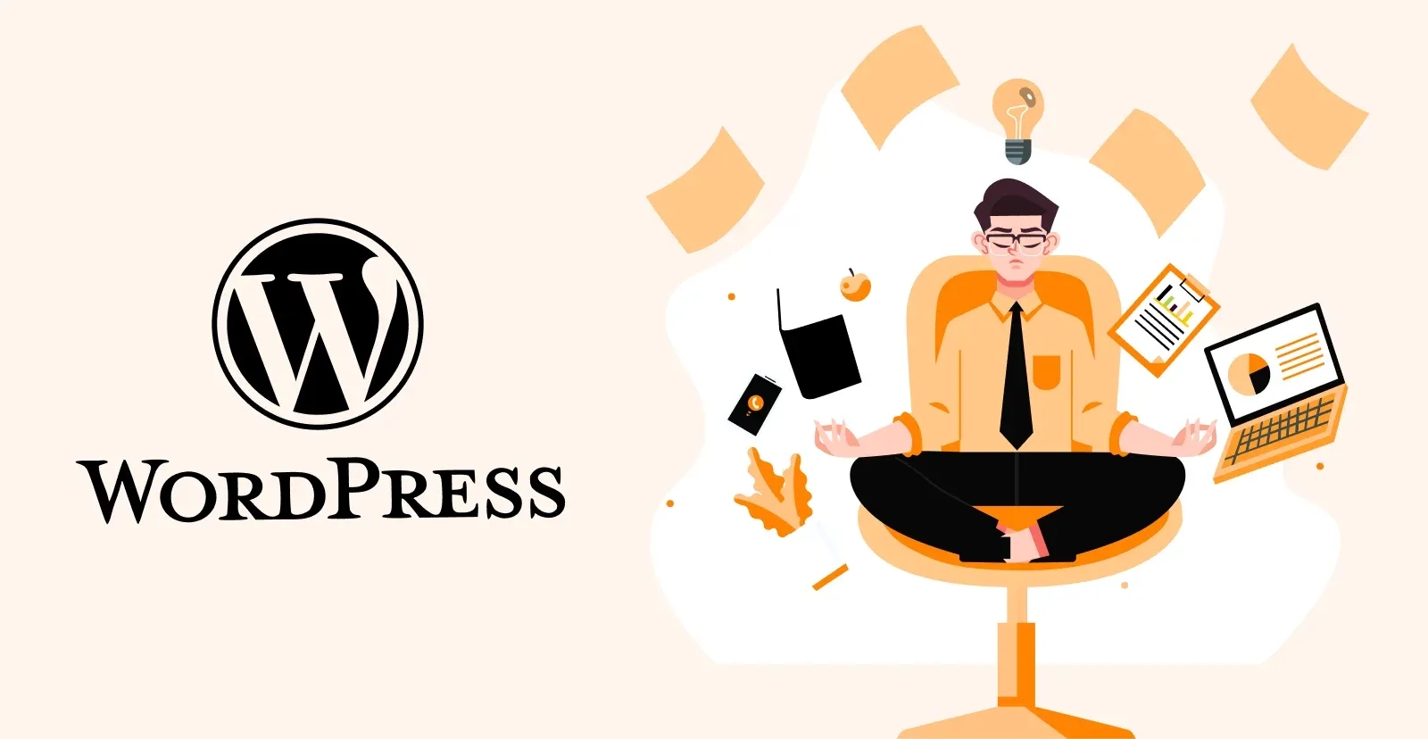 WordPress in 2026, flexibility vs complexity illustration