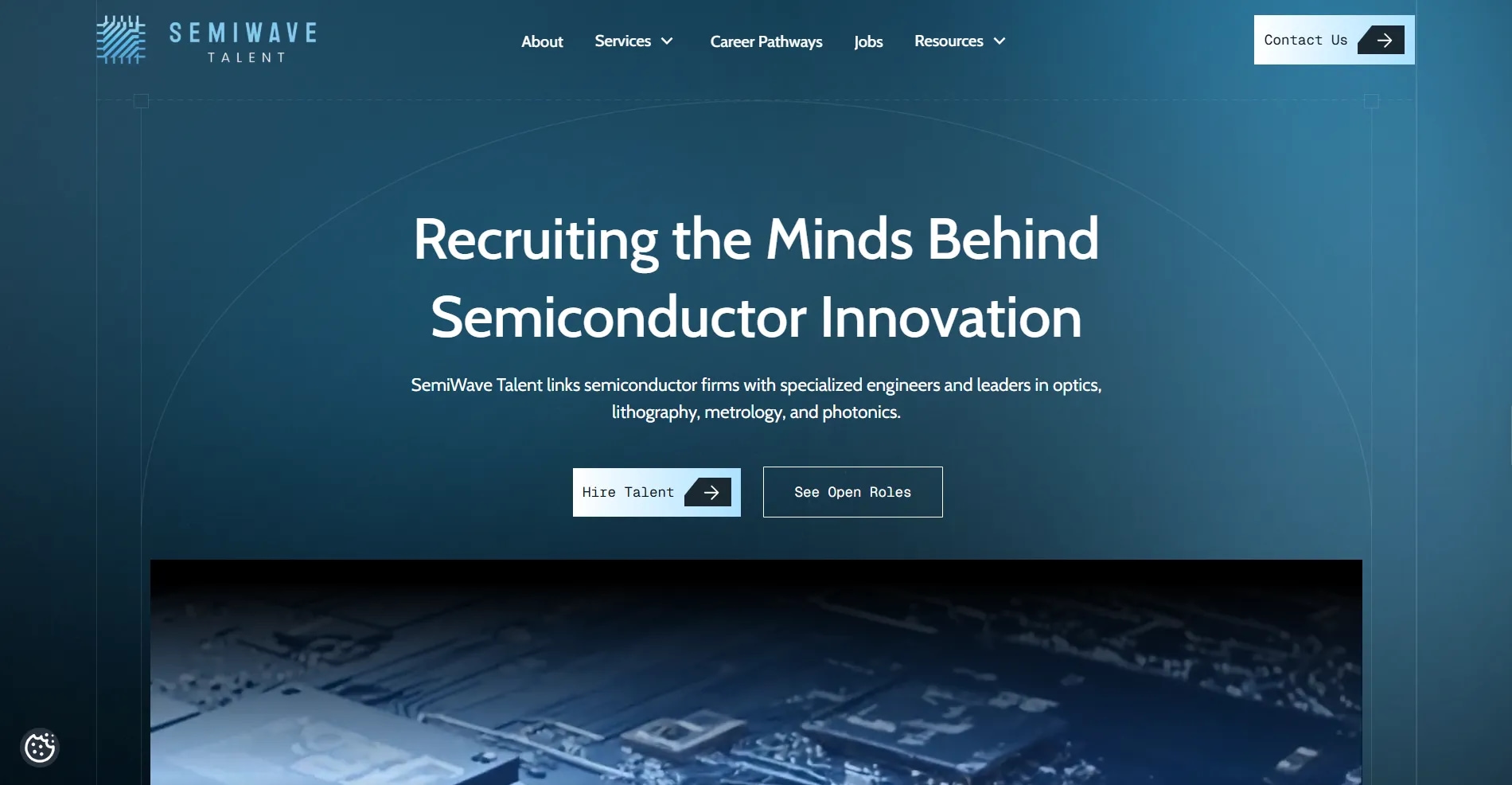 Semiwave Talent semiconductor recruiting website by Quixta