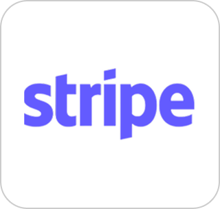 Stripe logo in bold purple letters on a white background, representing online payment processing and financial services.